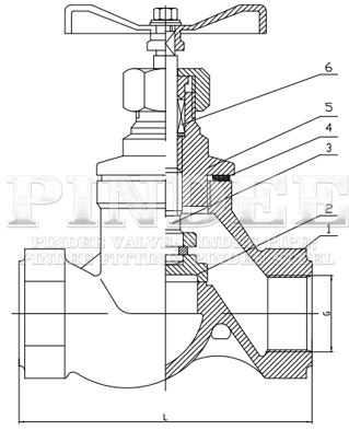 Stainless-Steel-Thread-S-Type-Globe-Valve-drawing