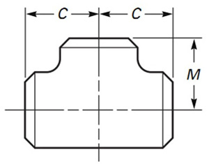 Equal-Tee-ASTM-A234-Black-Paint-Seamless-Buttweld
