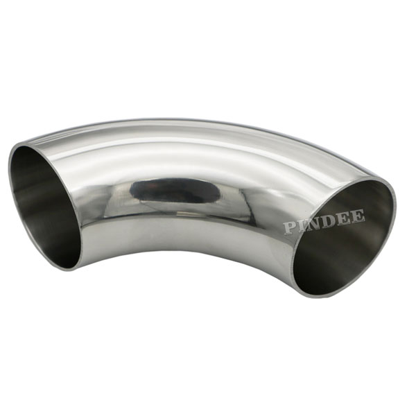 76mm 3 IN SUS SS316 Pindee Stainless Steel Sanitary Weld 90 Degree