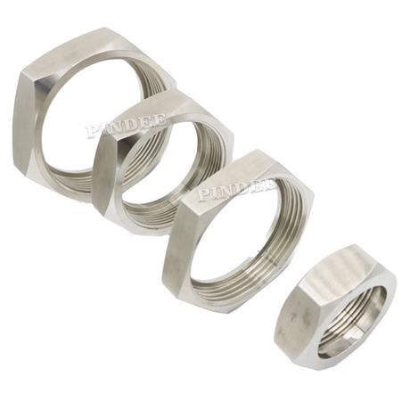 Pindee Stainless Steel Stock RJT Union 2.5 IN Hex Nut for Pipe Connections