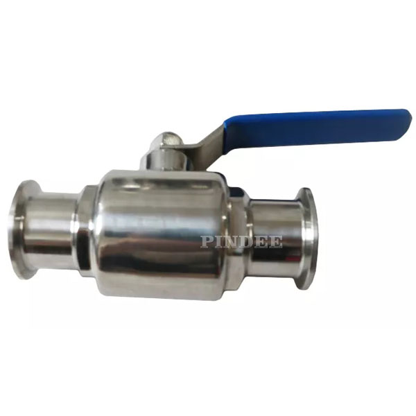 Pindee Stainless Steel Sanitary Ball Valve Direct Way With Clamped Ends