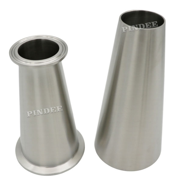2Inch x 1Inch Tri Clamp Cone Reducer Conical Under Pindee Stainless Steel