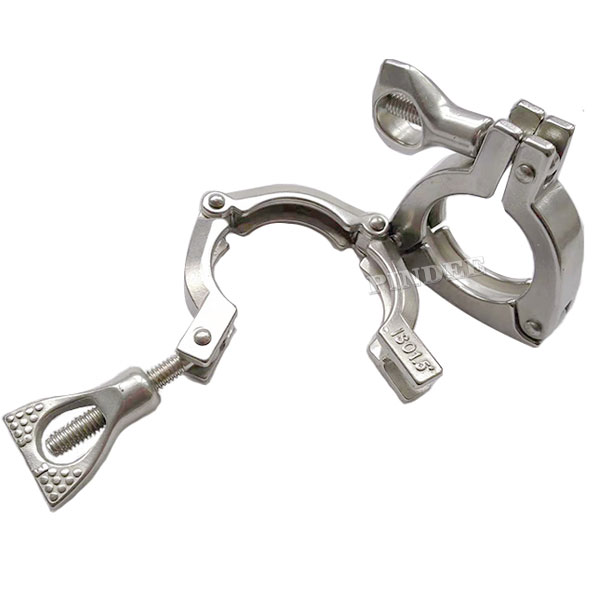 Pindee Stainless Steel Sanitary Heavy Duty Three Segment Clamps