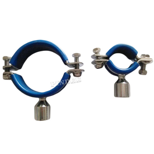 Pindee Stainless Steel Blue Insert M10 BOSS Hygienic Pipe Clips Pipe Hangers
