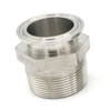 Pindee Stainless Steel 3A SMS DIN Tri Clamp Pipe Adapters Male NPT