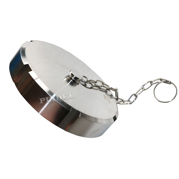 Pindee Stainless Steel DIN SMS Sanitary Blind Nut With Chain