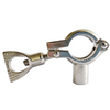 Pindee Stainless Steel Sanitary 2IN Round Pipe Hanger With Solid Bar