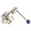 Pindee Stainless Steel Sanitary butterfly valve Tri clamp 3A with Pull handle EPDM Silicone seal