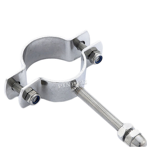 Pindee Stainless Steel DIN Food Grade Tube Holder with Solid Bar
