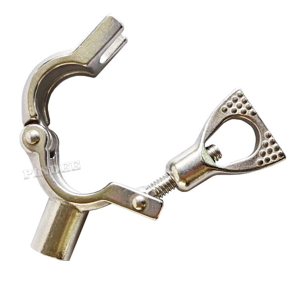 Pindee Stainless Steel Sanitary 2IN Round Pipe Hanger With Solid Bar