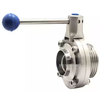 Pindee Stainless Steel Welded Male End Sanitary Butterfly Valve