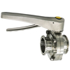 Pindee Stainless Steel Sanitary Butterfly Valve Tri Clamp with Mirror Polished Trigger Handle