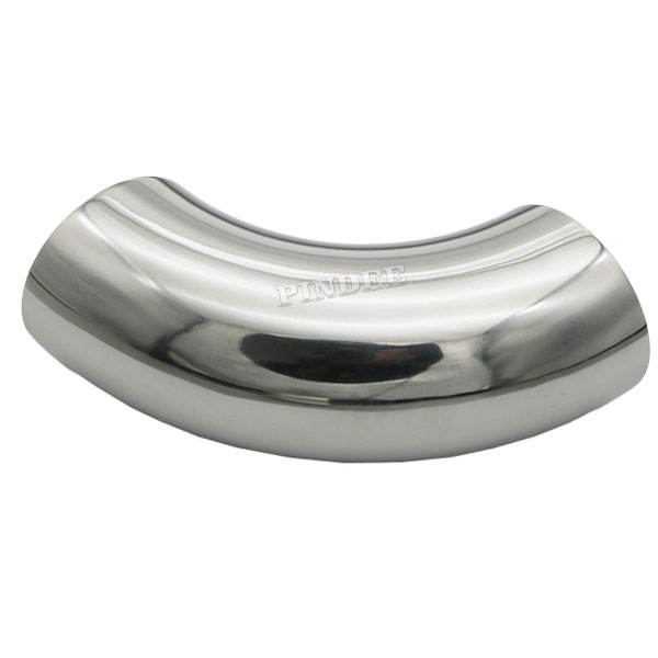 76mm 3 IN SUS SS316 Pindee Stainless Steel Sanitary Weld 90 Degree