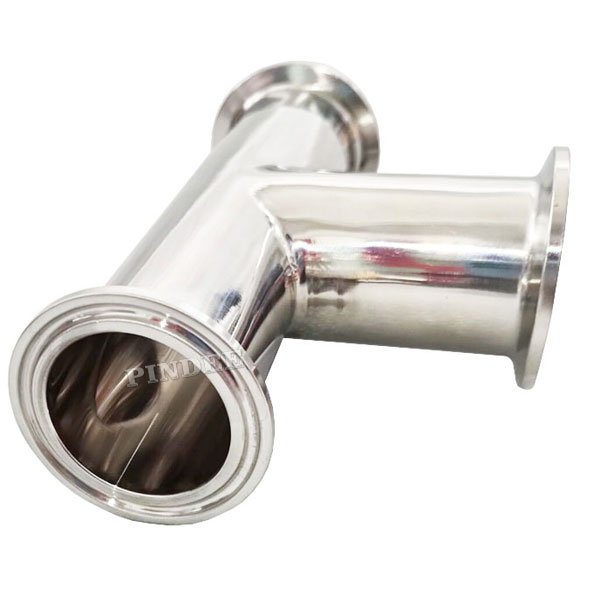 2IN 51mm Pindee Stainless Steel 304&316 Sanitary Tri-Clamp Tees