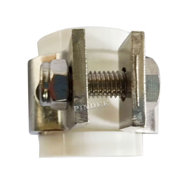 Pindee Stainless Steel 2 Inch Hexagon Tube Hanger With PVC Sleeve