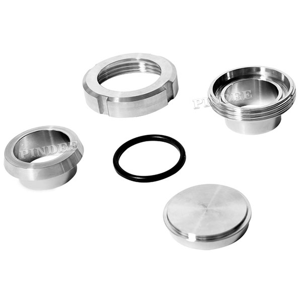 57mm Pindee Stainless Steel SS304 Sanitary SMS Union For Food Industries