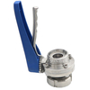 Pindee Stainless Steel Sanitary Union-Male Butterfly Valve Manual Type