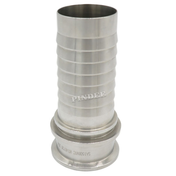 Pindee Stainless Steel 304 316 Hygienic Rubber Hose Adapter