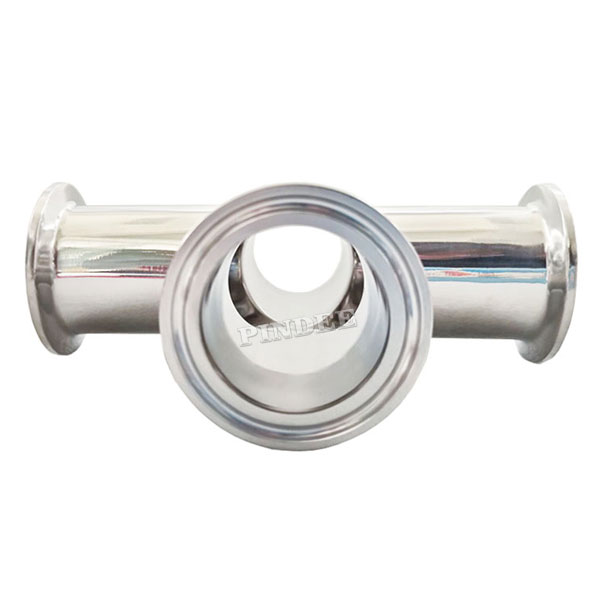 2IN 51mm Pindee Stainless Steel 304&316 Sanitary Tri-Clamp Tees