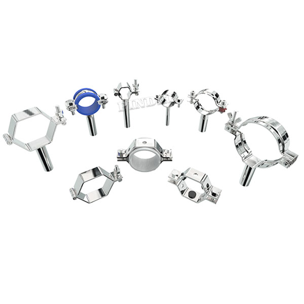 Pindee Stainless Steel DIN Food Grade Tube Holder with Solid Bar