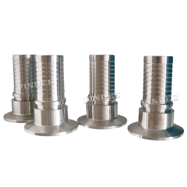 Pindee Stainless Steel 304 316 Hygienic Rubber Hose Adapter