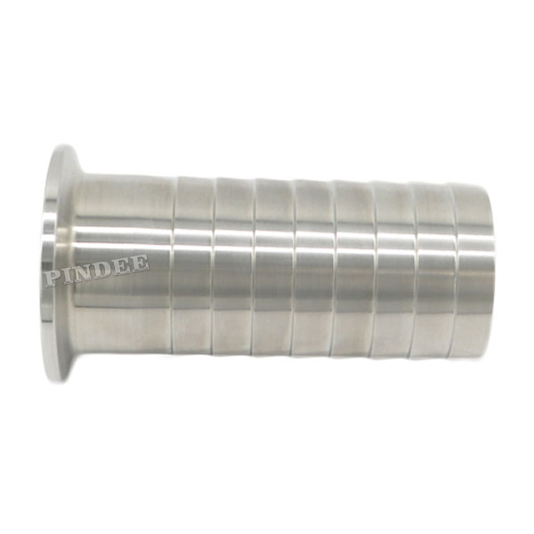 316 Sanitary Pindee Stainless Steel Tri Clamp Ferrule Hose Adaptor