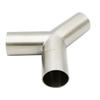 Pindee Stainless Steel Sanitary Y-Type 2 in Polished Butt Weld Tee Tube Fitting