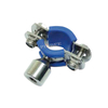 Pindee Stainless Steel Blue Insert M10 BOSS Hygienic Pipe Clips Pipe Hangers