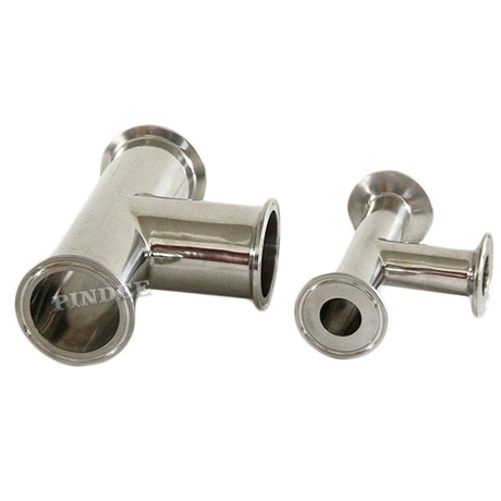 2IN 51mm Pindee Stainless Steel 304&316 Sanitary Tri-Clamp Tees