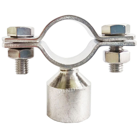 Pindee Stainless Manufacture BSP Female Socket Double Bolted Saddle Clip