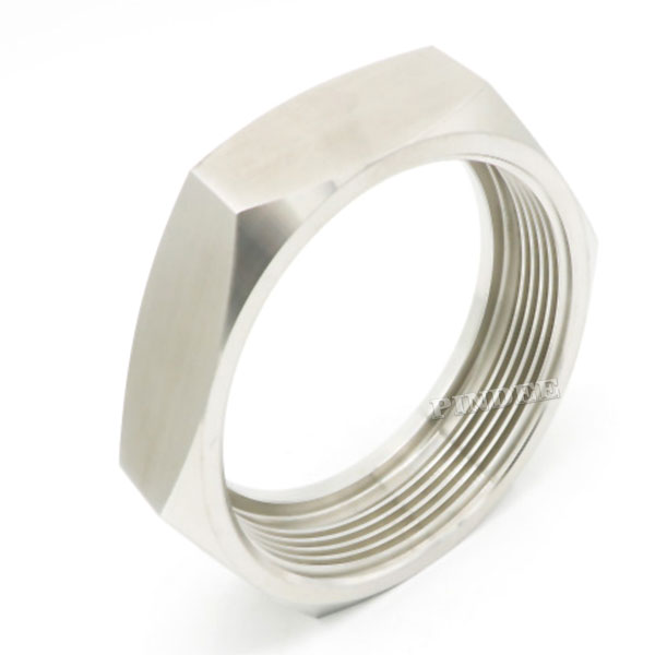 Pindee Stainless Steel Stock RJT Union 2.5 IN Hex Nut for Pipe Connections