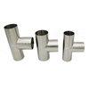 304 Pindee Stainless Steel Sanitary Equal Short Tee Weld End 2 inch 3 Way