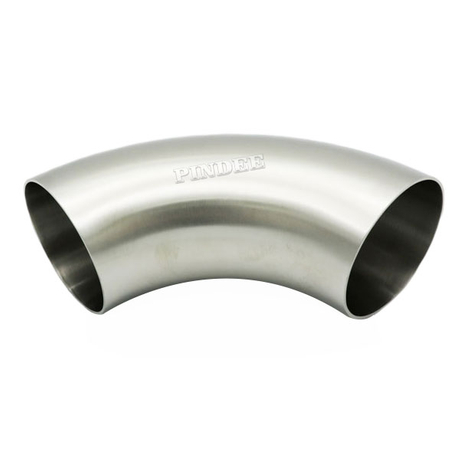 76mm 3 IN SUS SS316 Pindee Stainless Steel Sanitary Weld 90 Degree