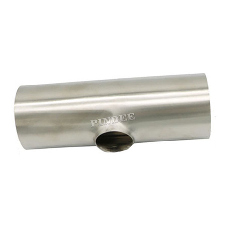 Sanitary Pindee Stainless Steel Welding Short Type Reducing Tee 8IN x 3IN