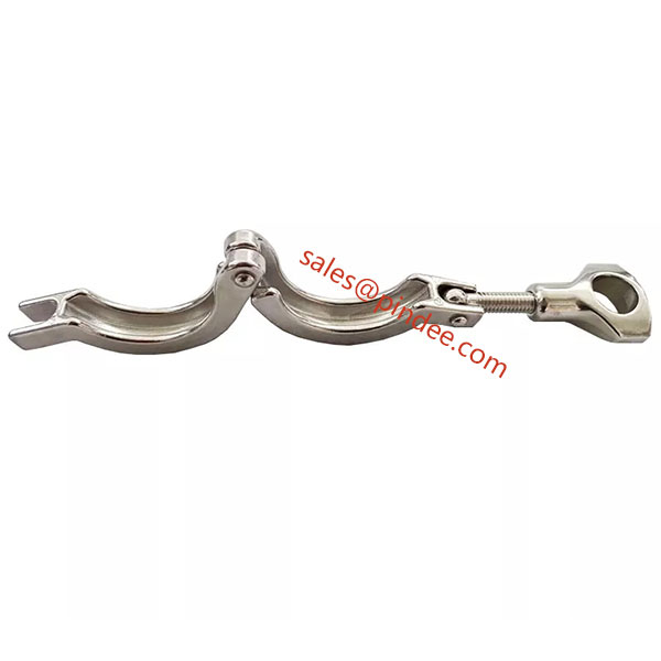 Heavy Duty Tri Clamp Pindee Stainless Steel 304 Single Pin with Wing Nut for Ferrule