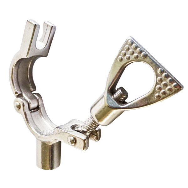 Pindee Stainless Steel Sanitary 2IN Round Pipe Hanger With Solid Bar