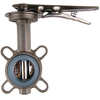 Pindee Valve Manufacture Silicone Rubber Seat Stainless Steel Wafer Butterfly Valve with Handlever