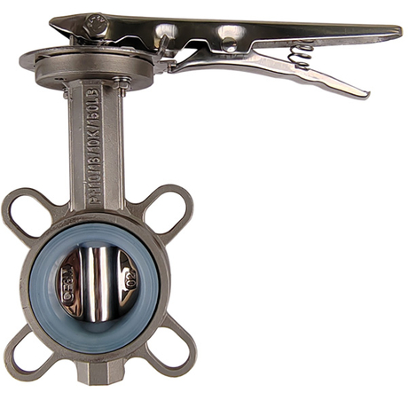 Pindee Valve Manufacture Silicone Rubber Seat Stainless Steel Wafer Butterfly Valve with Handlever