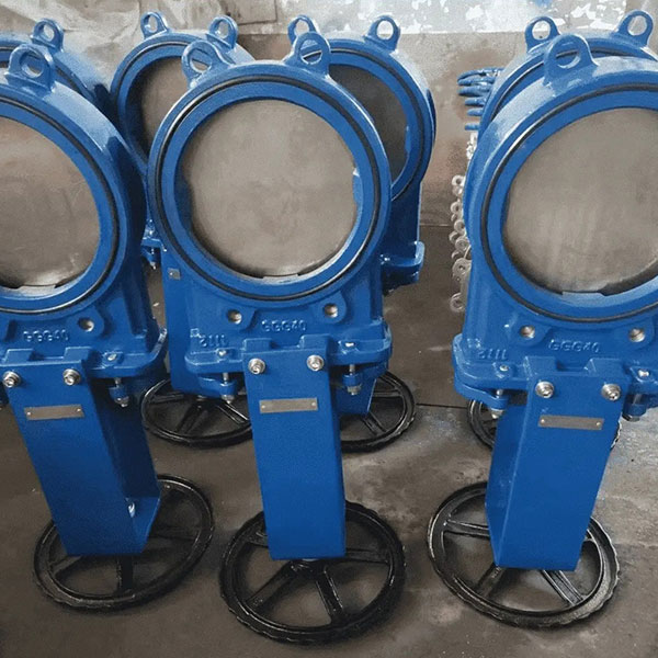 Ductile iron PN10 PN16 wafer Support Knife Gate Valve