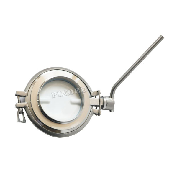 Hygienic Welded Powder Tight Butterfly Valves Wafer Tri Clamp connection