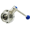 Sanitary Stainless Steel Threaded Butterfly Valve