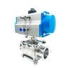 Automatically Controlled Sanitary Ball Valve With SS Actuator