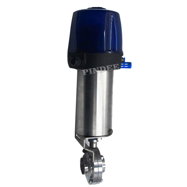 Pneumatic Butterfly Valve with Intellegent Control Head