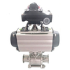 Automatically Controlled Sanitary Ball Valve With SS Actuator