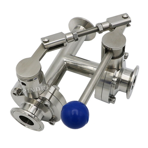 3 Way Butterfly Valves with Linkage Level