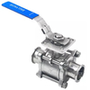 Sanitary 3-Piece Manual Tri-clamp Non Resort Ball Valve