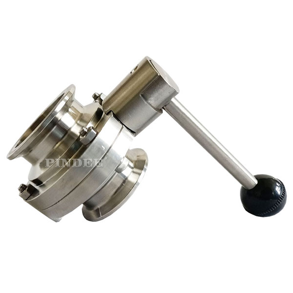 Tri Clamp Sanitary Butterfly Valve With Pull Trigger