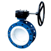 Double Flange Fluorine Lined Butterfly Valve