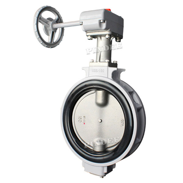 Worm Gear Aluminum Butterfly Valve