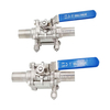 BPE Ball Valve with Long Auto Welded Tube